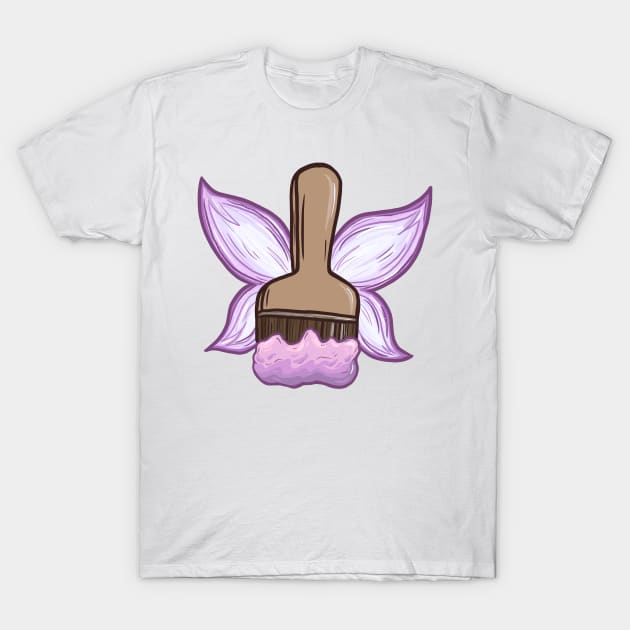 Neopets Faerie Paint Brush T-Shirt by Jewelia